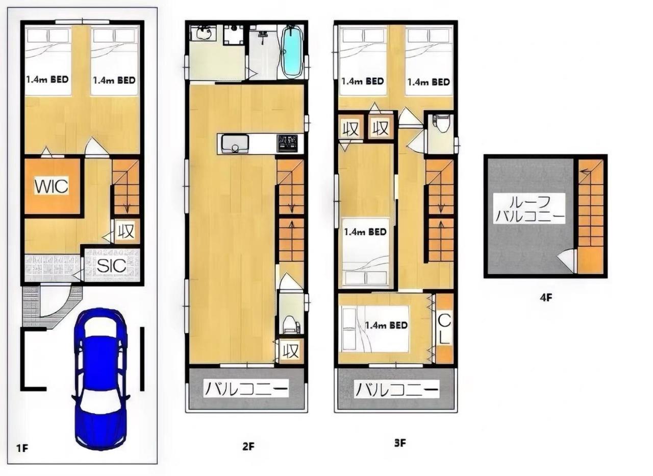Vila Westhouse A 天下茶屋店 Ósaka Exteriér fotografie